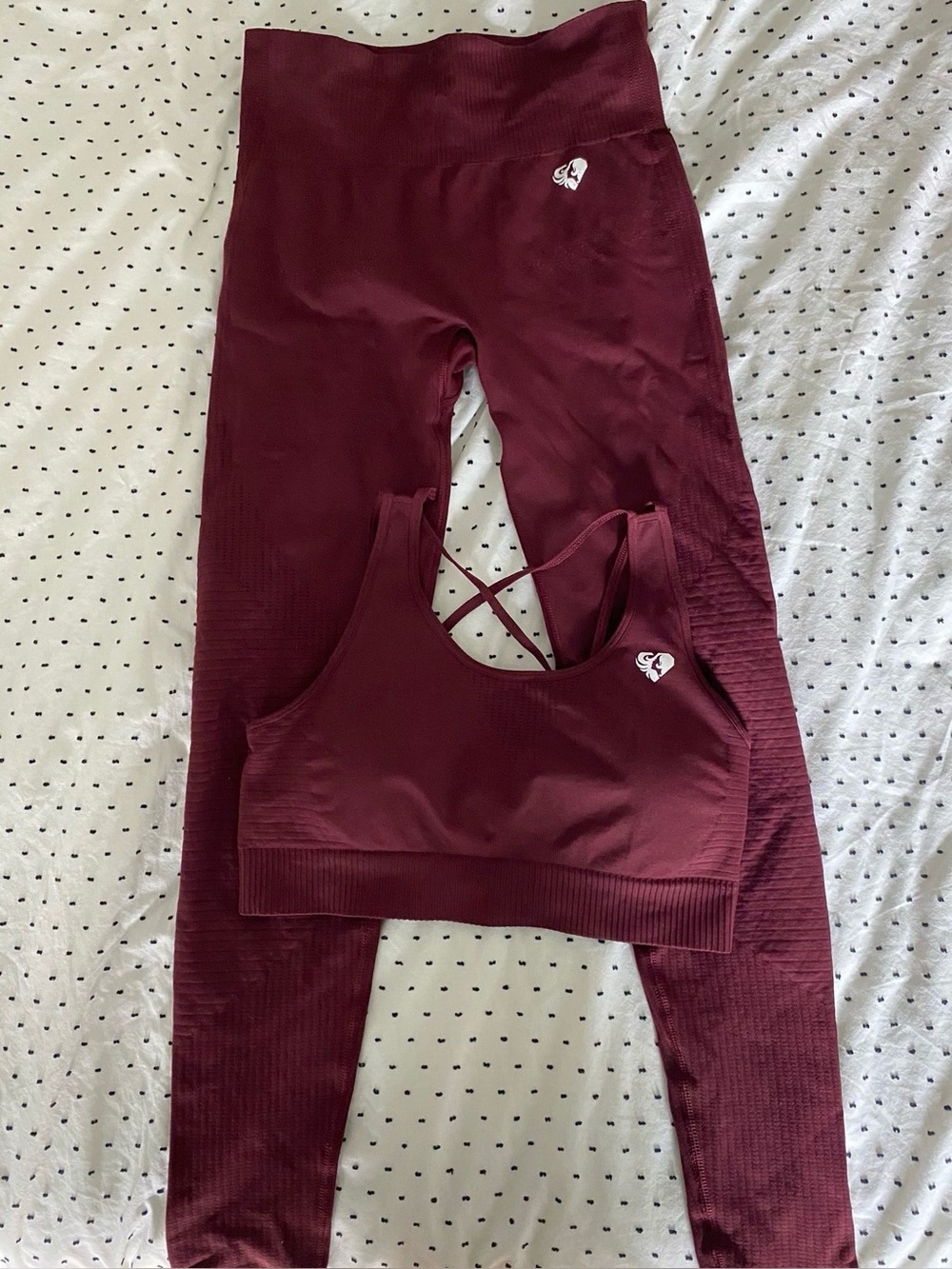 3-Piece Workout set. Seamless Leggings, Cycle Shorts with Matching Sports Bra